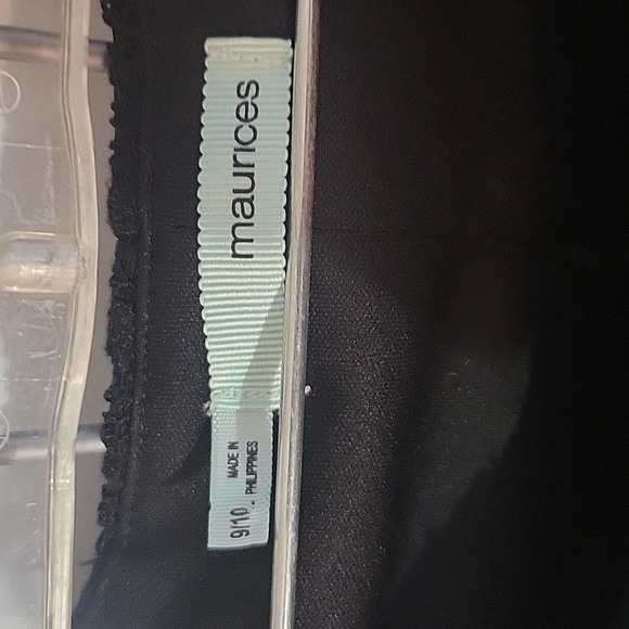 Maurices Women's Laced 2 Piece Mini Skirt and Top Set Size 9/10 Black - Picture 5 of 9